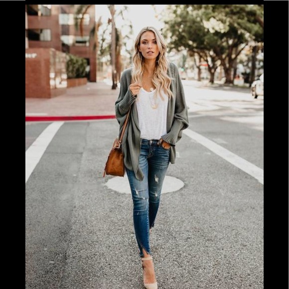 ✨LAST 1✨Sage Dolman Cardigan - Picture 6 of 8